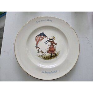 HOLLY HOBBIE PORCELAIN PLATE "IT'S A GRAND OLD DAY"